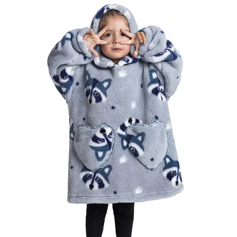CozyChill™  - Sudadera con capucha de manta cálida
