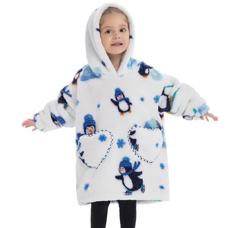 CozyChill™  - Sudadera con capucha de manta cálida