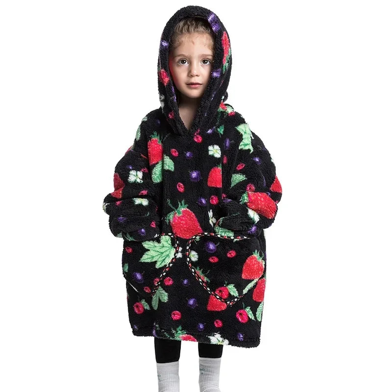 CozyChill™  - Sudadera con capucha de manta cálida