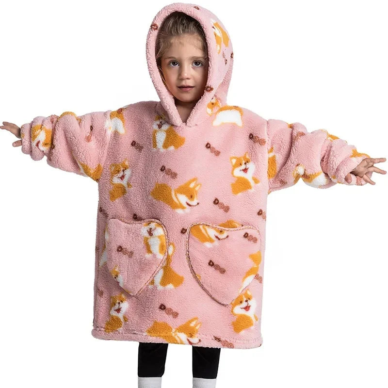 CozyChill™  - Sudadera con capucha de manta cálida