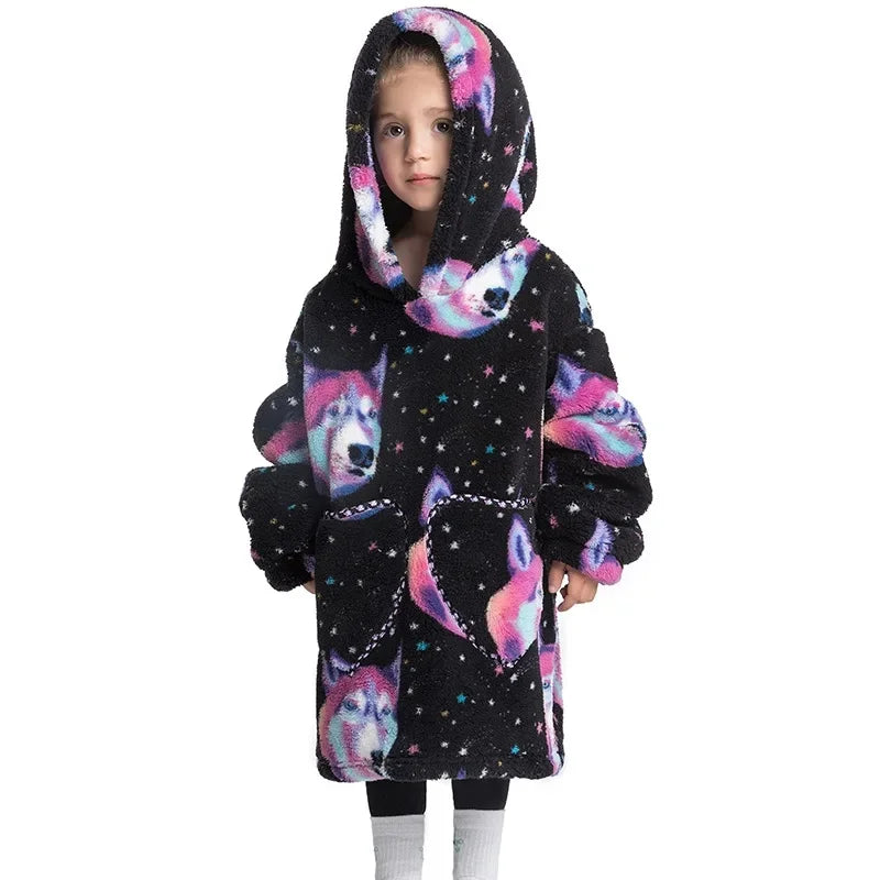 CozyChill™  - Sudadera con capucha de manta cálida