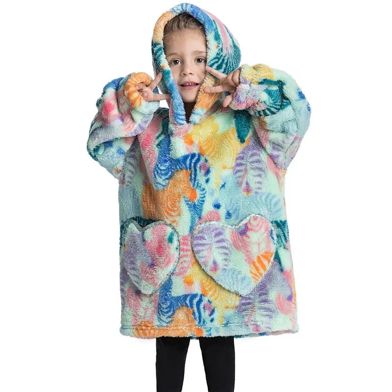 CozyChill™  - Sudadera con capucha de manta cálida