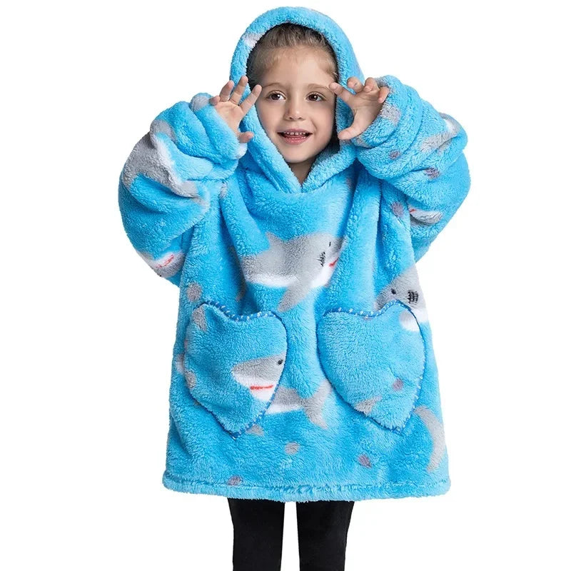 CozyChill™  - Sudadera con capucha de manta cálida