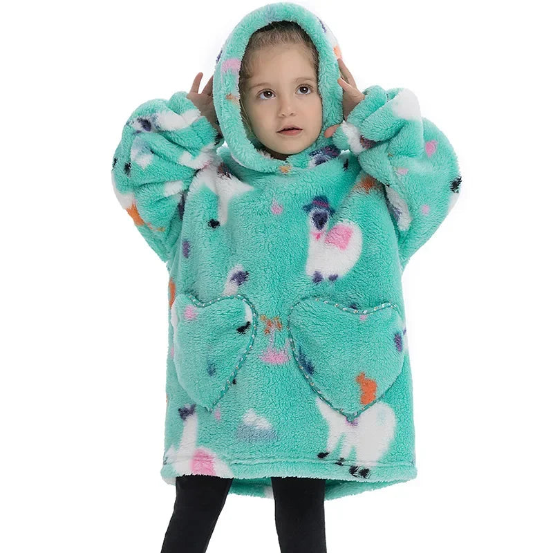 CozyChill™  - Sudadera con capucha de manta cálida