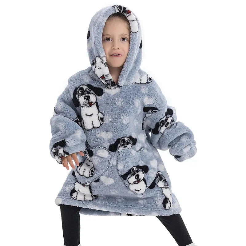 CozyChill™  - Sudadera con capucha de manta cálida