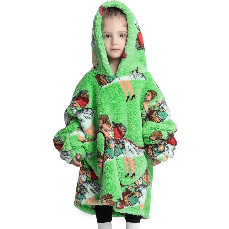 CozyChill™  - Sudadera con capucha de manta cálida