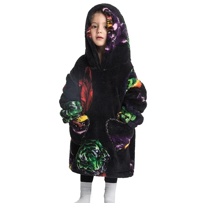 CozyChill™  - Sudadera con capucha de manta cálida