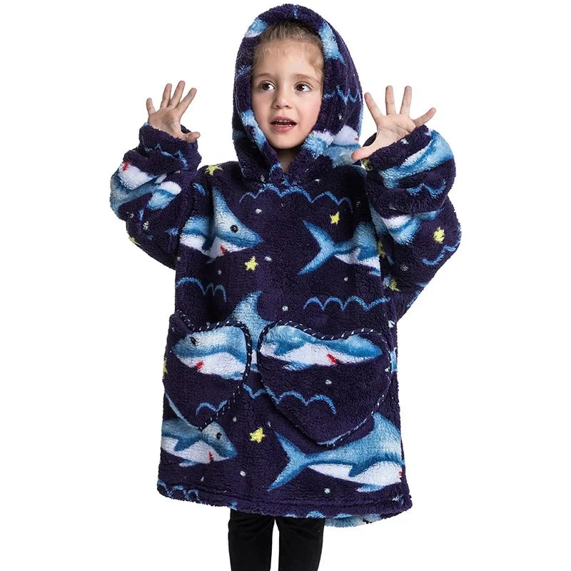CozyChill™  - Sudadera con capucha de manta cálida